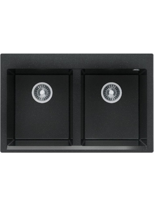 Кухонная мойка Polygran BRIG 790 космос черный металлик