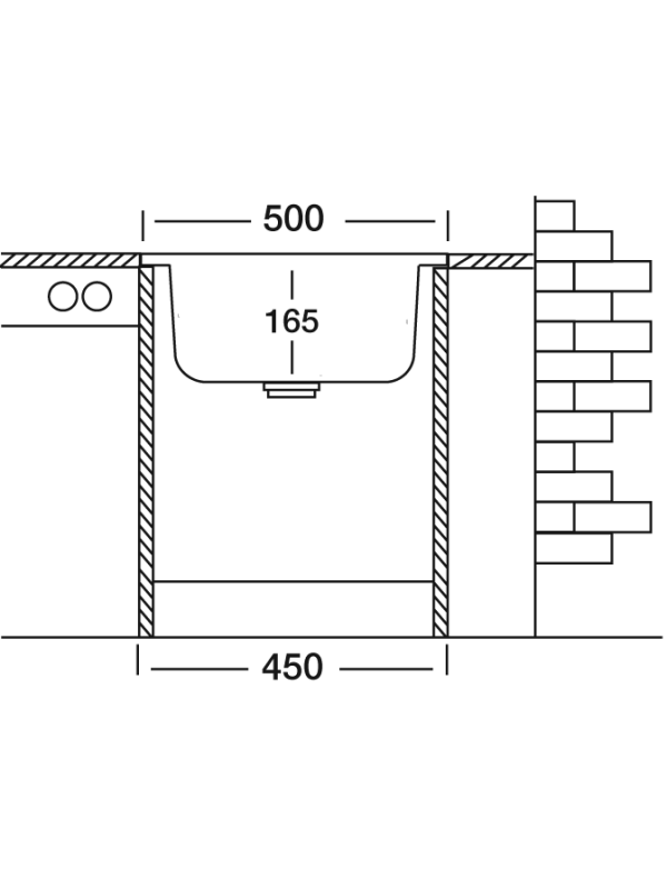 Кухонная мойка КромРус EC-208M RUS нержавеющая сталь схема (1)