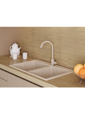 Кухонная мойка Polygran BRIG 790 песочный интерьер 3