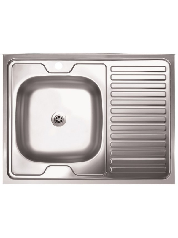 Кухонная мойка КромРус EC-220M RUS L нержавеющая сталь