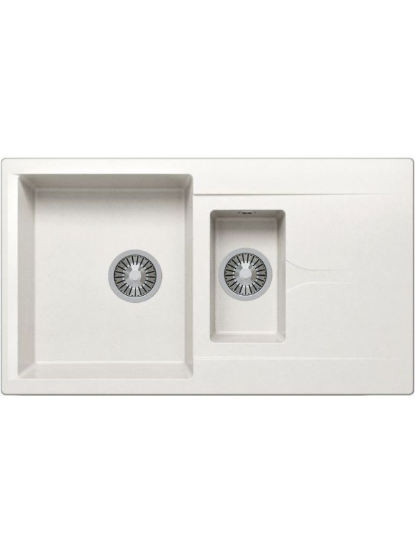 Кухонная мойка Polygran BRIG 870 белый хлопок