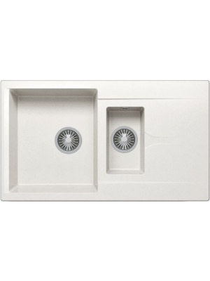 Кухонная мойка Polygran BRIG 870 белый хлопок