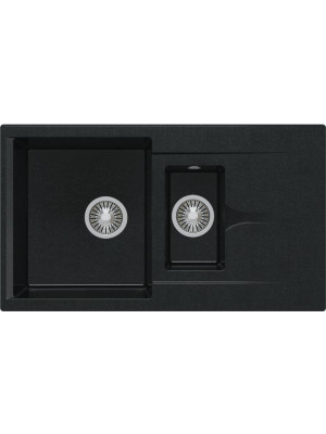 Кухонная мойка Polygran BRIG 870 космос черный металлик