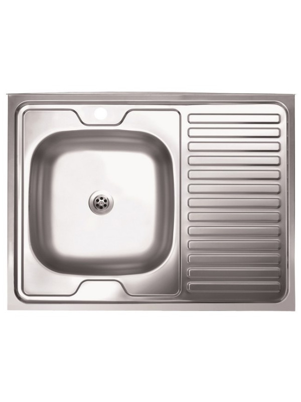 Кухонная мойка КромРус EC-420M RUS L нержавеющая сталь