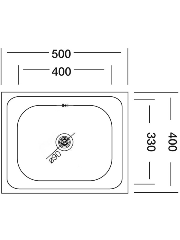 Кухонная мойка КромРус N-205 RUS нержавеющая сталь схема