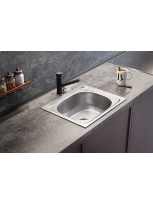 Кухонная мойка КромРус N-205 RUS нержавеющая сталь в интерьере