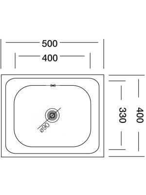 Кухонная мойка КромРус N-205 RUS нержавеющая сталь схема