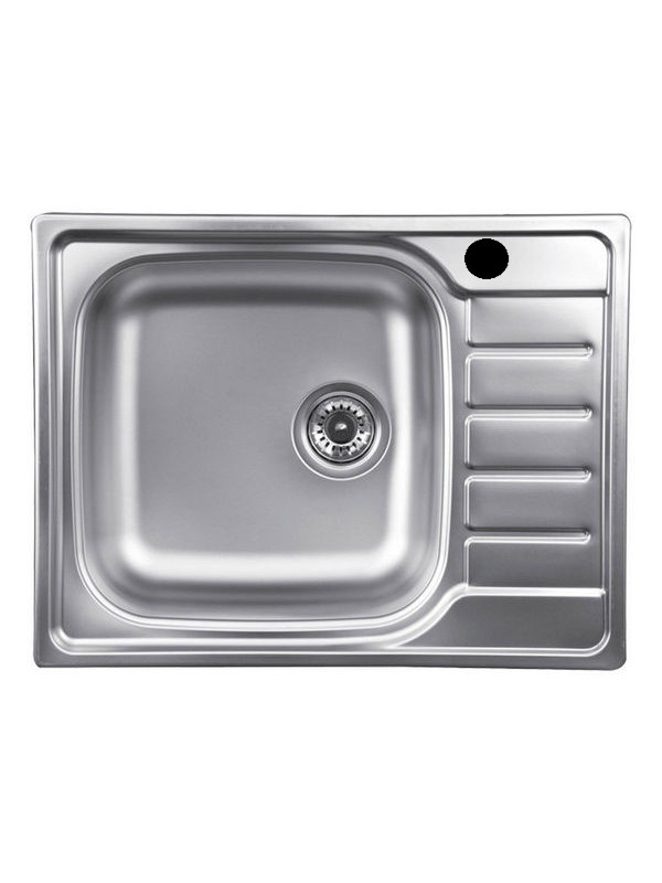Кухонная мойка КромРус N-280 RUS (чаша слева) нержавеющая сталь