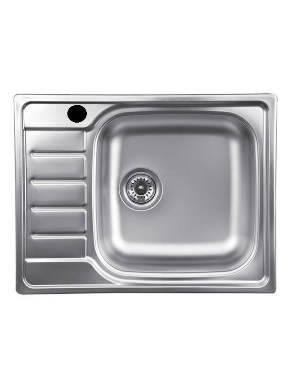 Кухонная мойка КромРус N-280 RUS (чаша справа) нержавеющая сталь