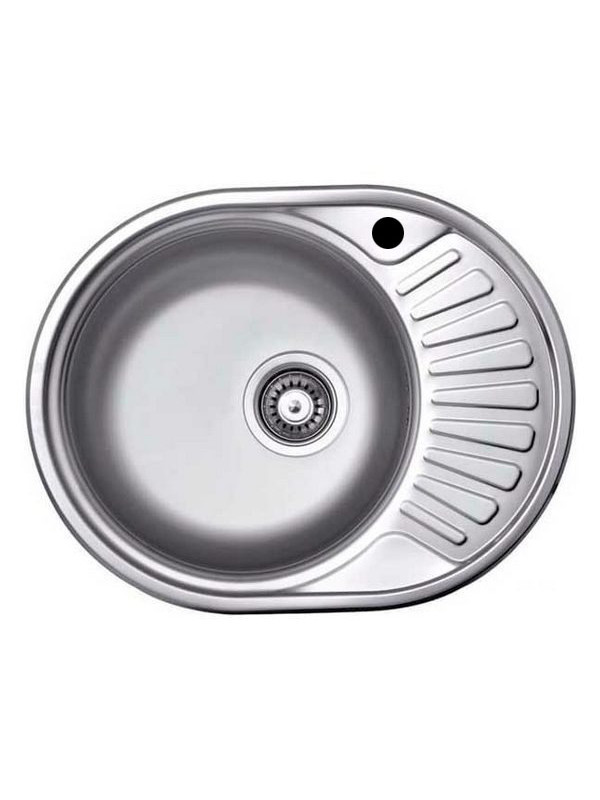 Кухонная мойка КромРус EC 257 RUS L нержавеющая сталь