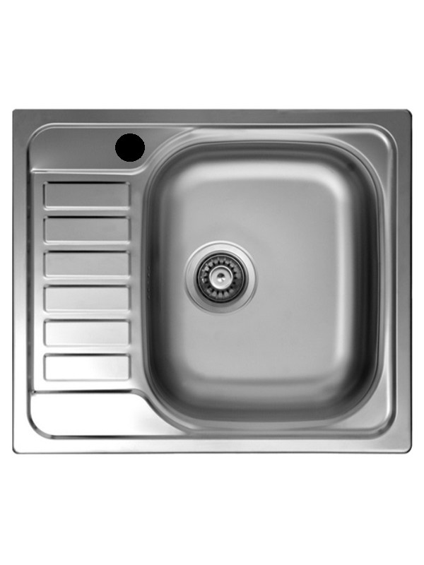 Кухонная мойка КромРус EC 296 RUS (чаша справа) нержавеющая сталь