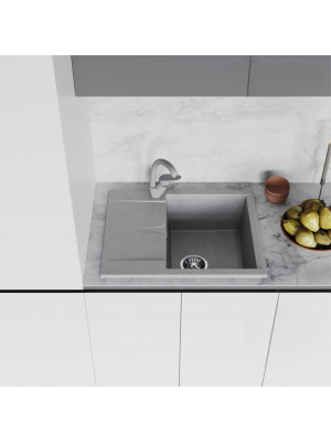 Кухонная мойка Polygran GALS 620 серый интерьер