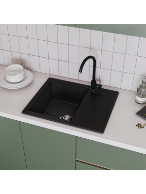 Кухонная мойка Polygran GALS 620 черный интерьер
