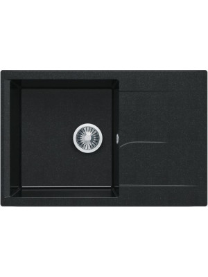 Кухонная мойка Polygran GALS 760 космос черный металлик