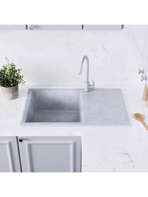 Кухонная мойка Polygran GALS 760 светло-серый интерьер