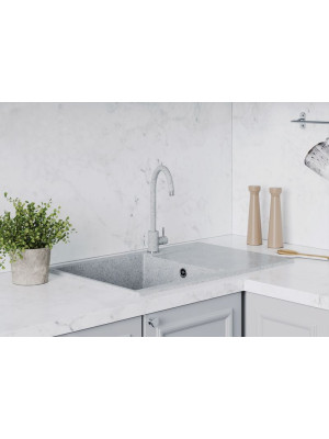 Кухонная мойка Polygran GALS 760 светло-серый интерьер 3