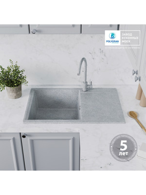 Кухонная мойка Polygran GALS 760 светло-серый покрытие гарантия