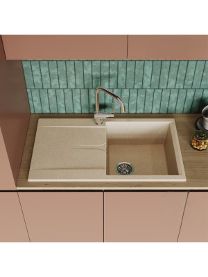 Кухонная мойка Polygran GALS 860 опал интерьер