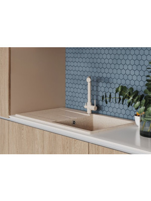 Кухонная мойка Polygran GALS 860 песочный интерьер 3