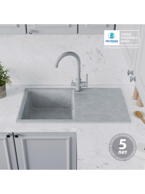 Кухонная мойка Polygran GALS 860 светло-серый гарантия