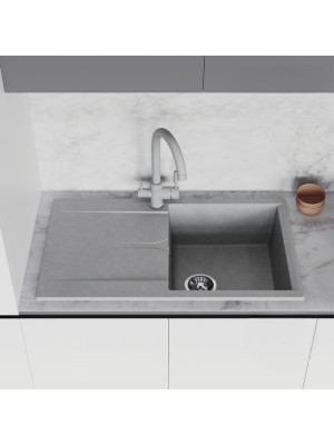 Кухонная мойка Polygran GALS 860 серый интерьер