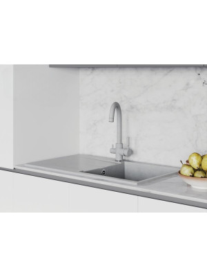 Кухонная мойка Polygran GALS 860 серый интерьер 3