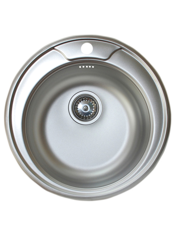 Кухонная мойка КромРус EC 245 RUS 3.5" нержавеющая сталь