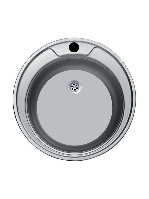 Кухонная мойка КромРус EC 445 M RUS 1.5" нержавеющая сталь