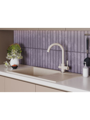 Кухонная мойка Polygran GALS 862 кремовый интерьер 3