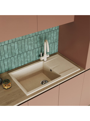 Кухонная мойка Polygran GALS 862 опал интерьер 2