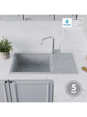 Кухонная мойка Polygran GALS 862 светло-серый гарантия
