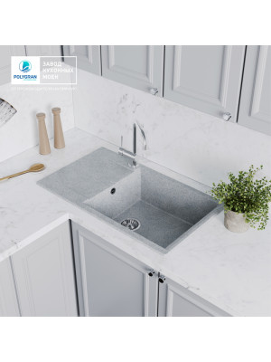 Кухонная мойка Polygran GALS 862 светло-серый интерьер
