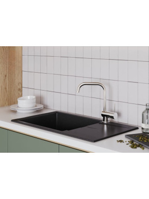 Кухонная мойка Polygran GALS 862 черный интерьер 3