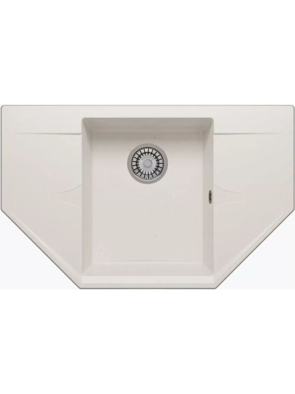 Кухонная мойка Polygran RIFF 800 белый хлопок
