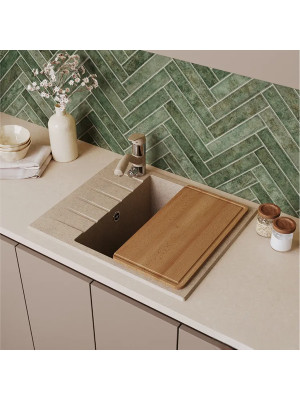 Кухонная мойка Polygran DEKA 600 песочный интерьер