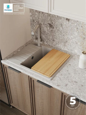 Кухонная мойка Polygran DEKA 600 серый  гарантия