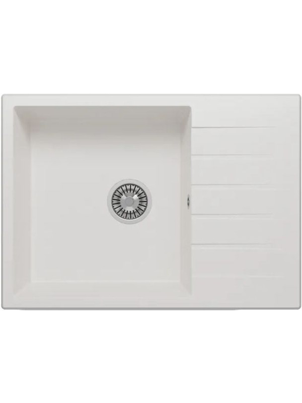 Кухонная мойка Polygran DEKA 700 белый хлопок