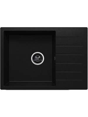 Кухонная мойка Polygran DEKA 700 космос черный металлик