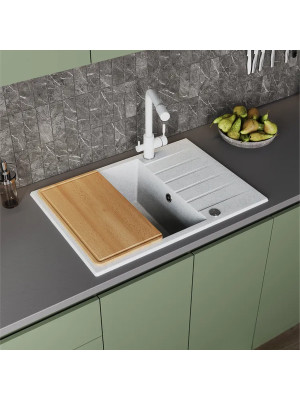 Кухонная мойка Polygran DEKA 700 светло-серый интерьер