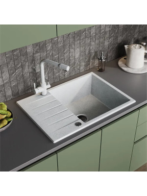 Кухонная мойка Polygran DEKA 700 светло-серый интерьер 3