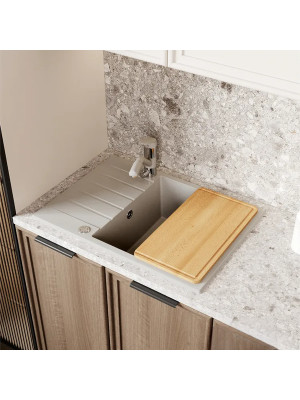 Кухонная мойка Polygran DEKA 700 серый интерьер