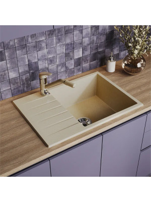 Кухонная мойка Polygran DEKA 780 опал интерьер 3