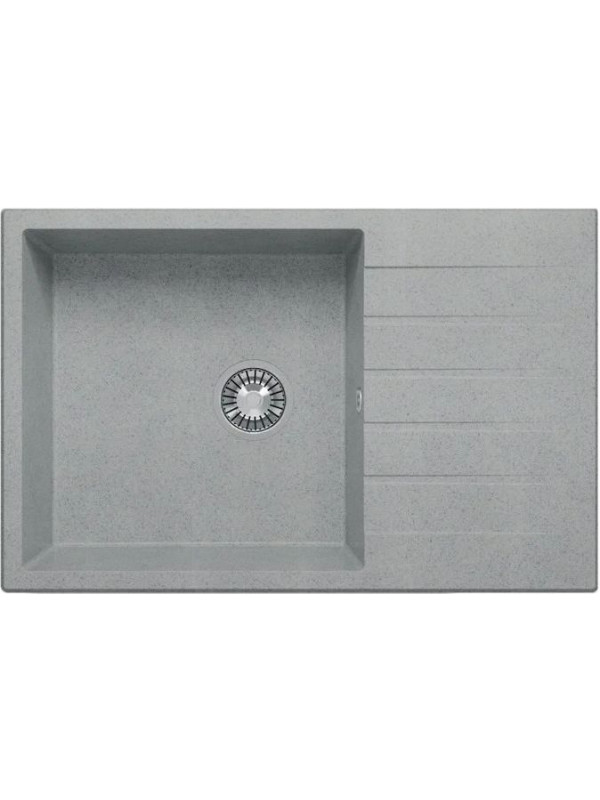 Кухонная мойка Polygran DEKA 780 серый вид сбоку