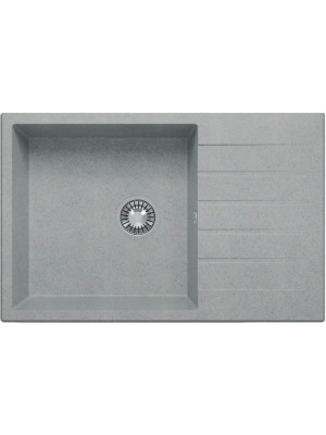 Кухонная мойка Polygran DEKA 780 серый вид сбоку