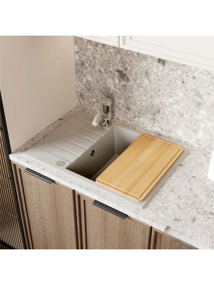 Кухонная мойка Polygran DEKA 780 серый интерьер