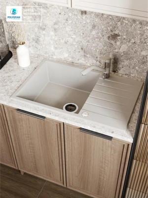 Кухонная мойка Polygran DEKA 780 серый  7