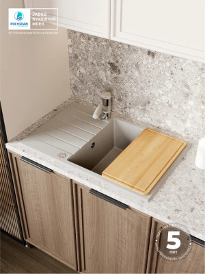 Кухонная мойка Polygran DEKA 780 серый  6