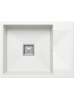 Кухонная мойка Polygran Blade 660 белый хлопок