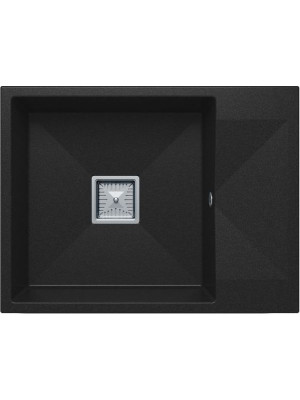 Кухонная мойка Polygran Blade 660 космос черный металлик