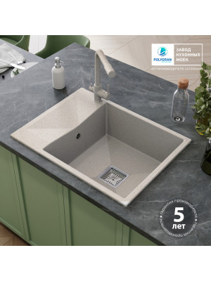 Кухонная мойка Polygran Blade 660 кремовый интерьер